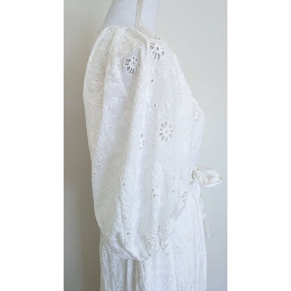Aje Silvatica BRODERIE Midi Dress White - Picture 12 of 15